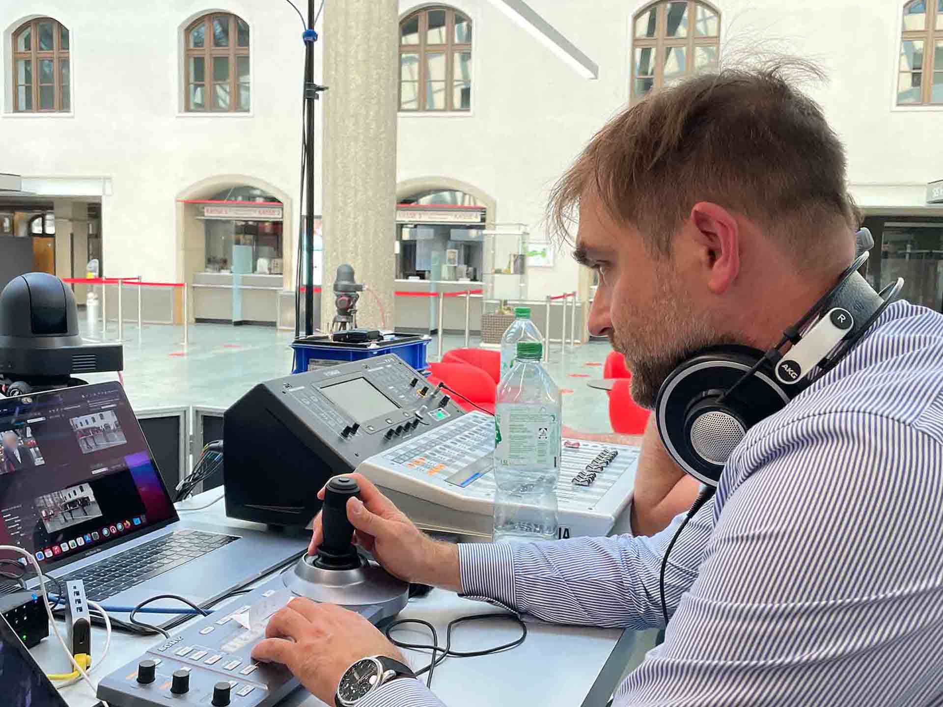 Martin am Steuerpult